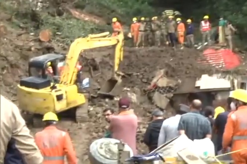 HimachalPradeshTragedy Update : Shimla’s Summer Hill area hit by landslide, 12 persons died, rescue operation still underway