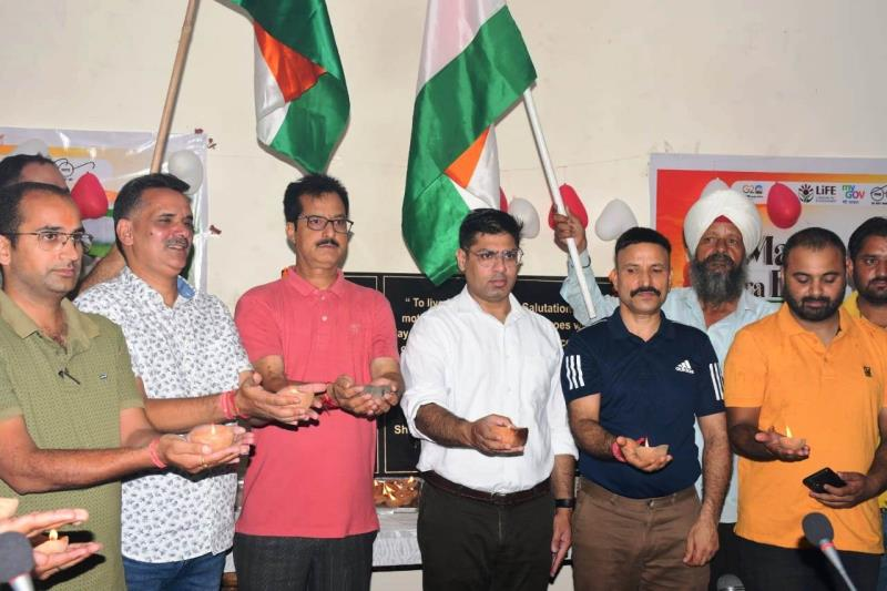 DC Rajouri presides over Inspiring Diya Lighting Function under “Meri Maati Mera Desh” Initiative