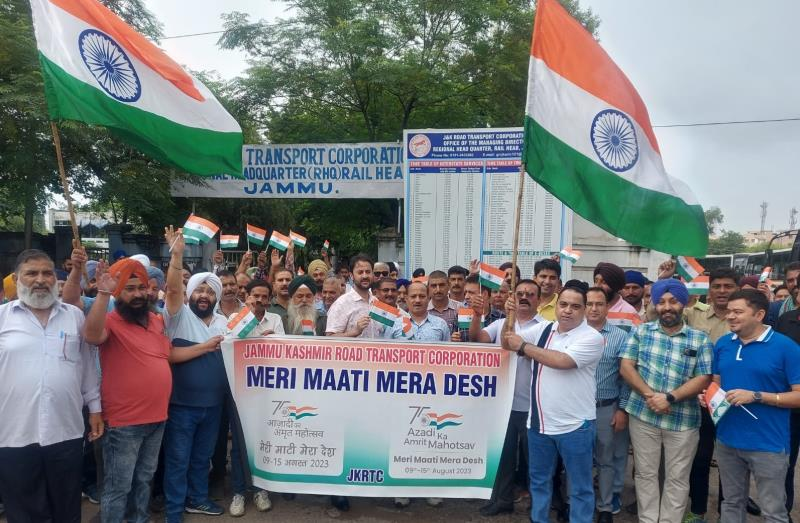 JKRTC organises mega ‘Tiranga Yatra’ at Jammu