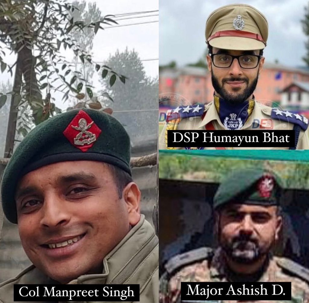 India lost three bravehearts in Anantnag encounter