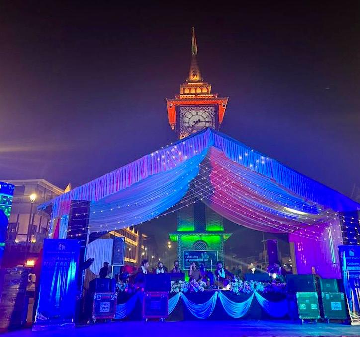 UT Foundation Day: The J&K Tourism organised a musical program at Srinagar’s iconic Lal Chowk