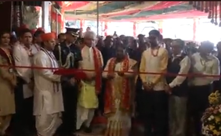 President Droupadi Murmu inaugurated Parvati Bhavan at Mata Vaishno Devi Shrine in Jammu and Kashmir, earlier today