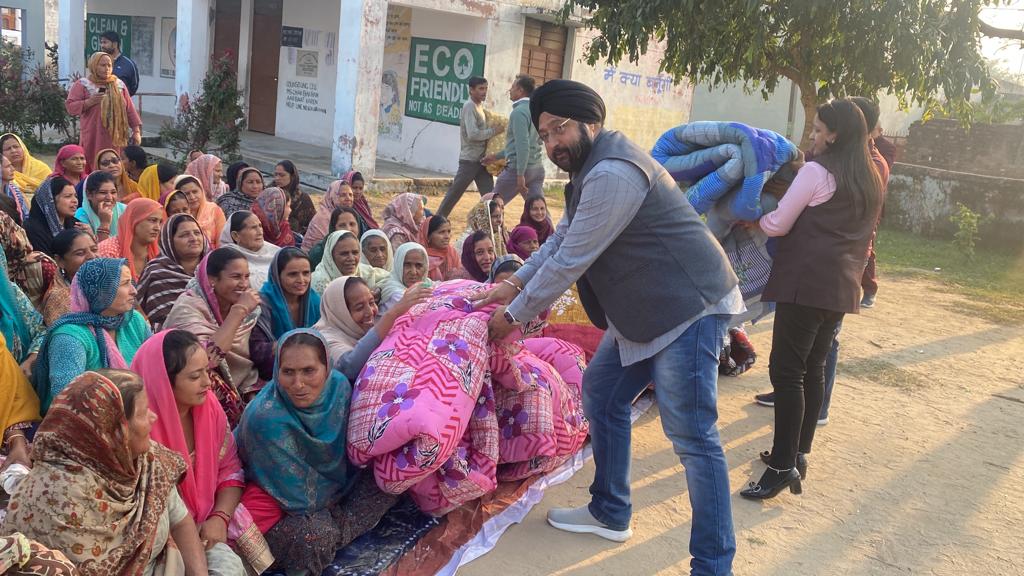 Relief distributed among 200 needy families by Shaheed Parivar Fund Jallandhar at Ramgarh under ageis of Sarbjeet Singh Johal President JKUT Kissan Morcha