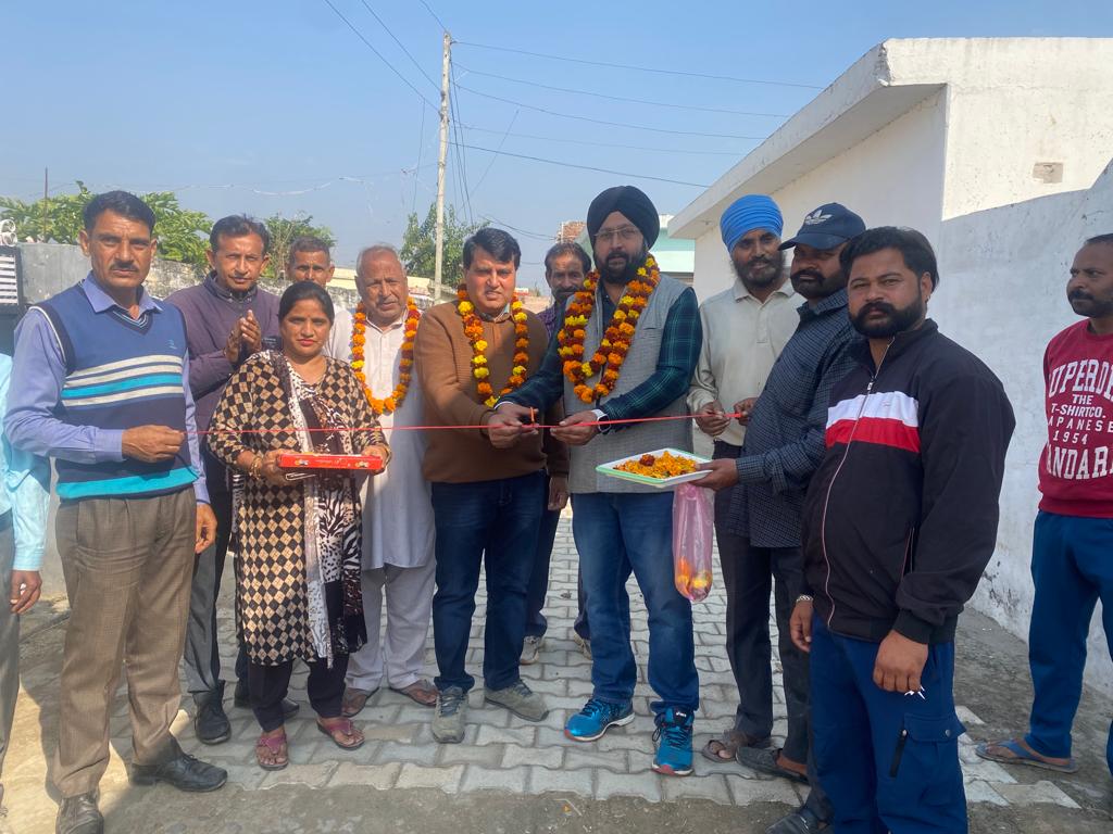 Construction of lane and drain in Bharota camp, long pending demand of the people: Sarbjeet Singh Johal