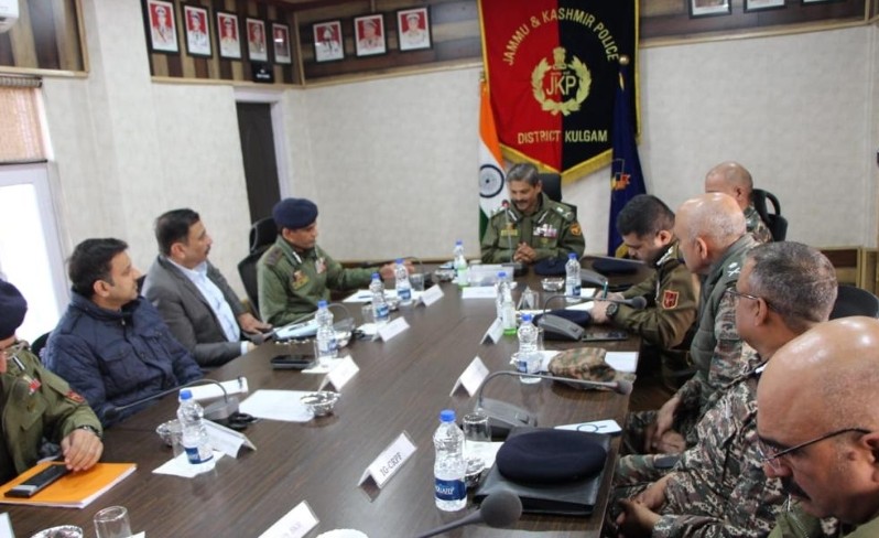 DGP chairs high-level security meeting to review security situation in Kulgam