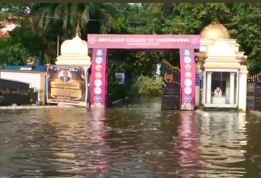 Several parts of Chennai city continue to remain flooded, following rainfall in the wake of Cyclone Michaung