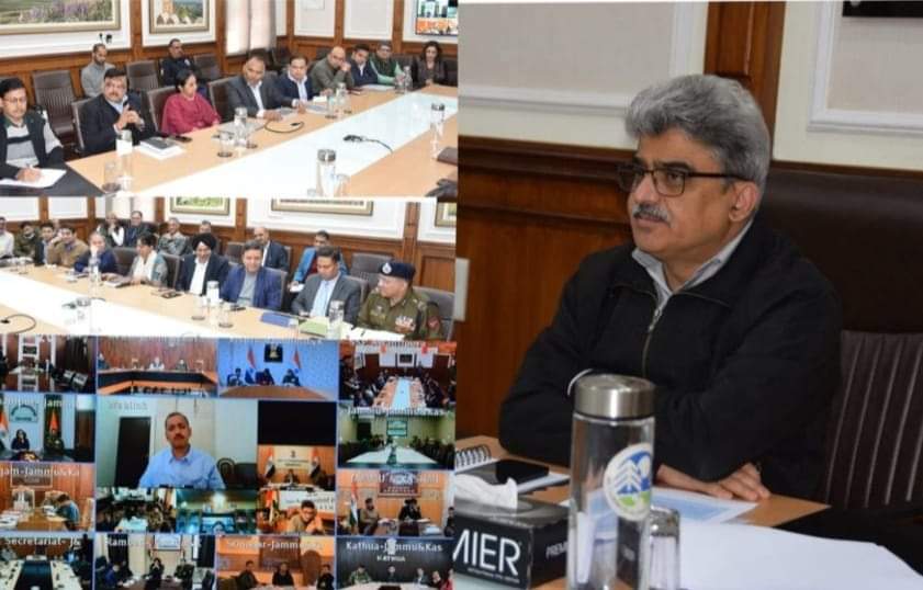 Visit of the Election Commission of India (ECI): Atal Dulloo held  a high level meeting with the civil and police administration