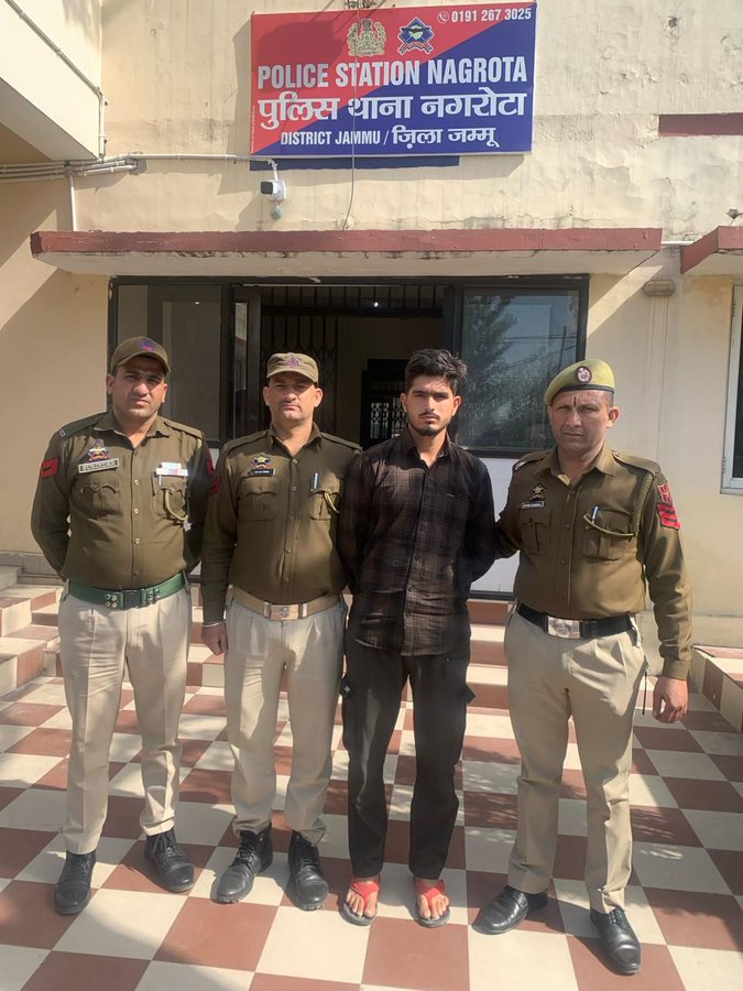 Notorious bovine smuggler detained under Public Safety Act (PSA) by Nagrota Police