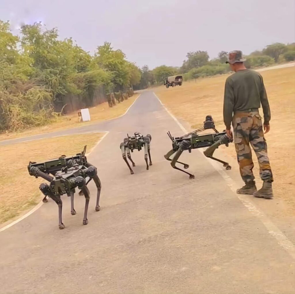 Indian Army is currently testing the ‘Black Panther’ Quadruped UGV (Robo Dog)
