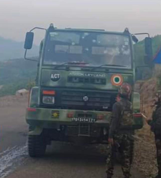 Terrorists attacked Airforce vehicle in Poonch: One jawan martyred other 4 injured