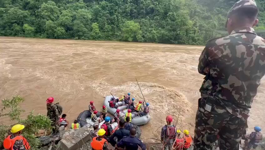 Nepal Landslide Disaster: 63 Missing After Buses Swept into Trishuli River