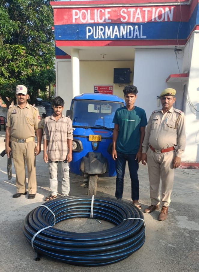 POLICE WORKED OUT THEFT CASE: 2 ACCUSED ARRESTED, STOLEN ITEM RECOVERED
