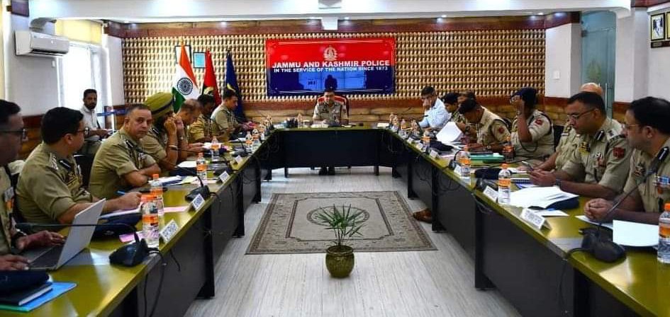 IGP Kashmir chairs Crime & Security review meeting at PCR Kashmir