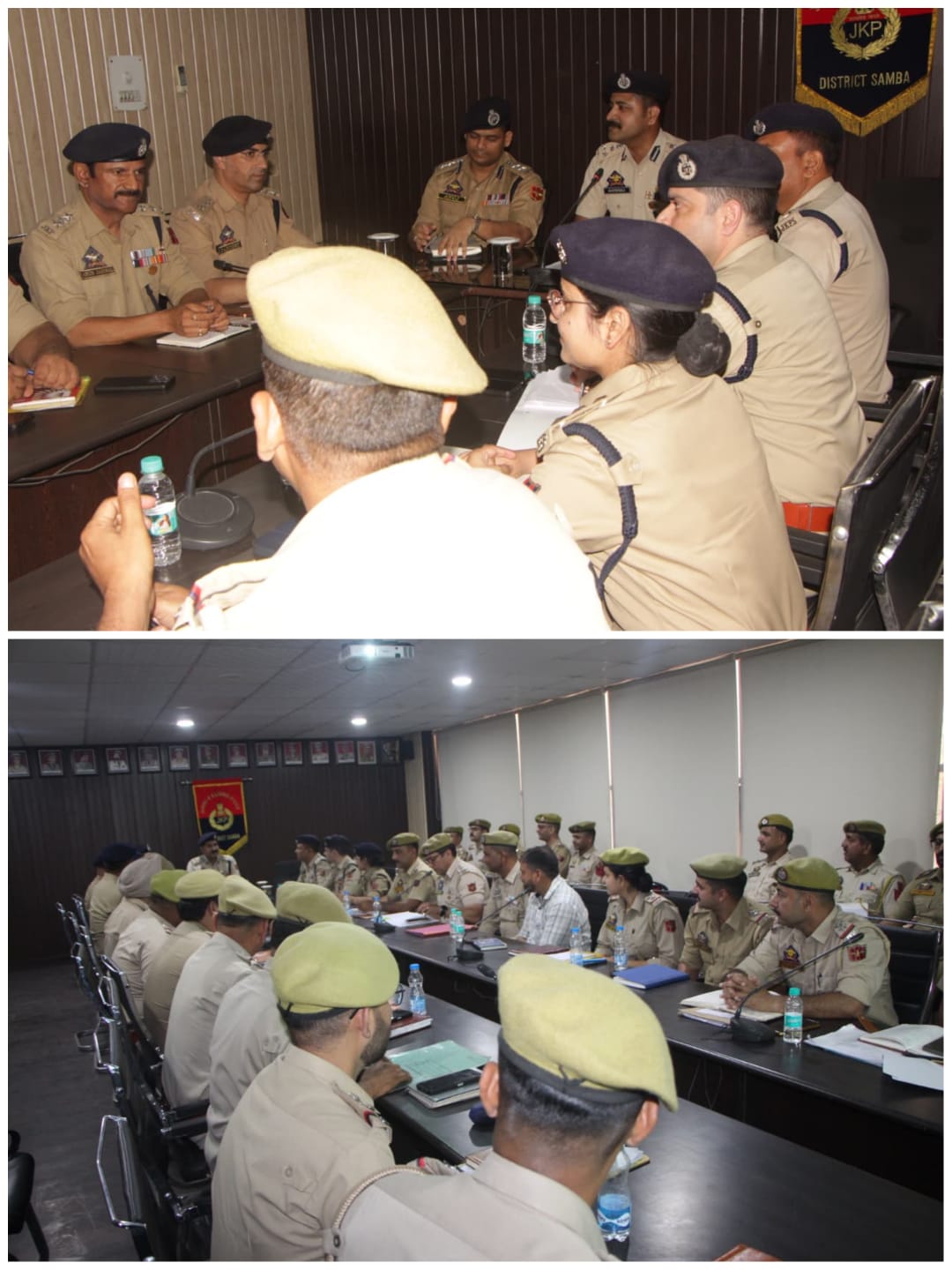 DIG JSK RANGE CHAIRS SECURITY CUM CRIME REVIEW MEETING AT DPO SAMBA