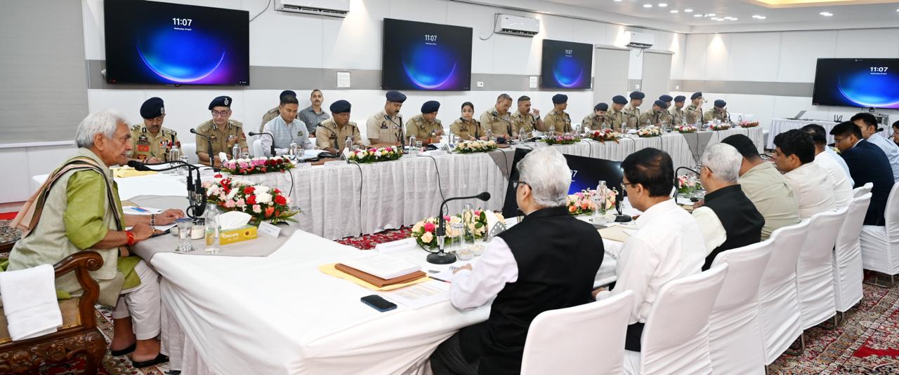 Jammu & Kashmir Lieutenant Governor Chairs Security Review Meeting with Jammu Division DCs, SSPs